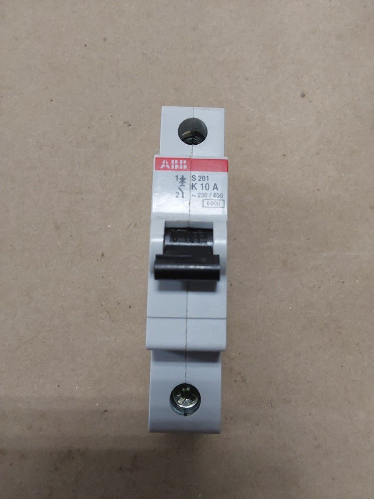 ABB Circuit Breaker S 201 K 10 A. ~230/400 6000 S201- K10 2CD S251 001 R0427