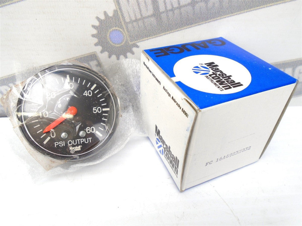 Marshalltown Gauge - 2" - 60 psi Output - FC 16A6983X032 - ¼" NPT Rear - (NEW)