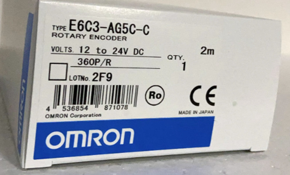 One New OMRON E6C3-AG5C-C 360P/R SENSOR ROTARY ENCODER E6C3AG5CC 12 T0 24 VDC