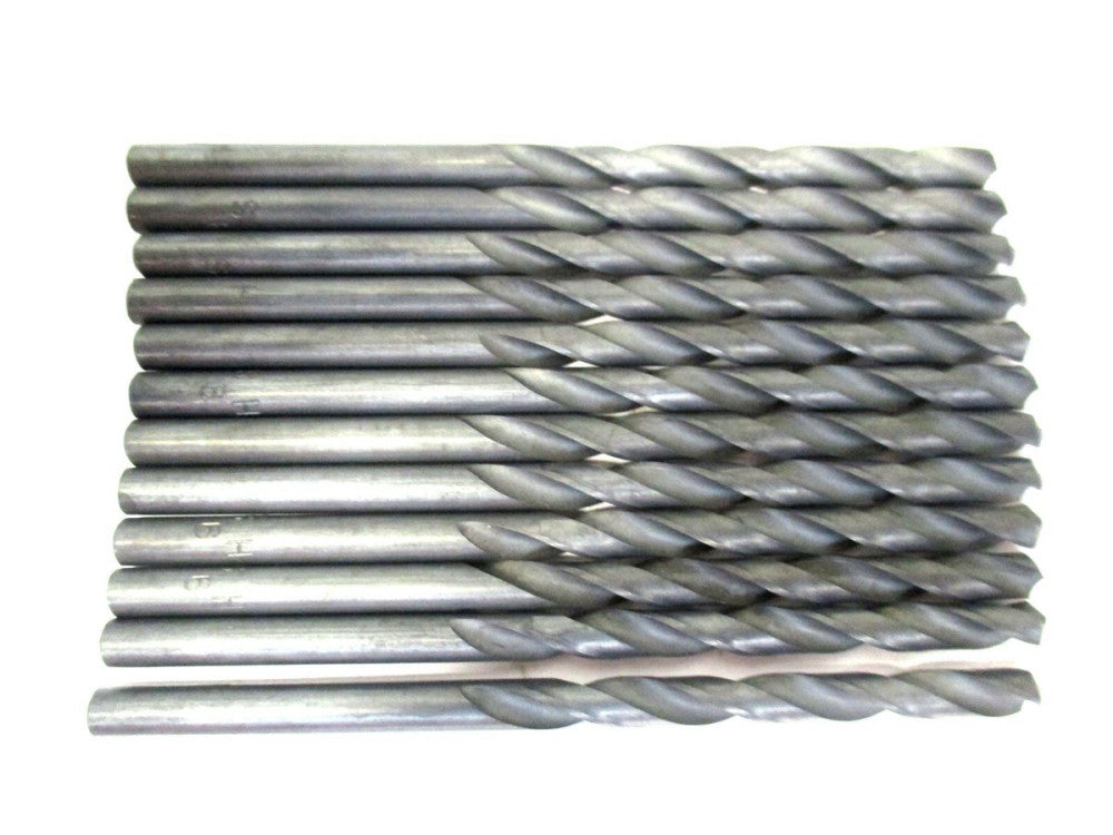 NEW #9 13/16 x 2-3/8 x 3-11/16 2-Flute HSS Spiral Flute Jobber Drill - 12 QTY
