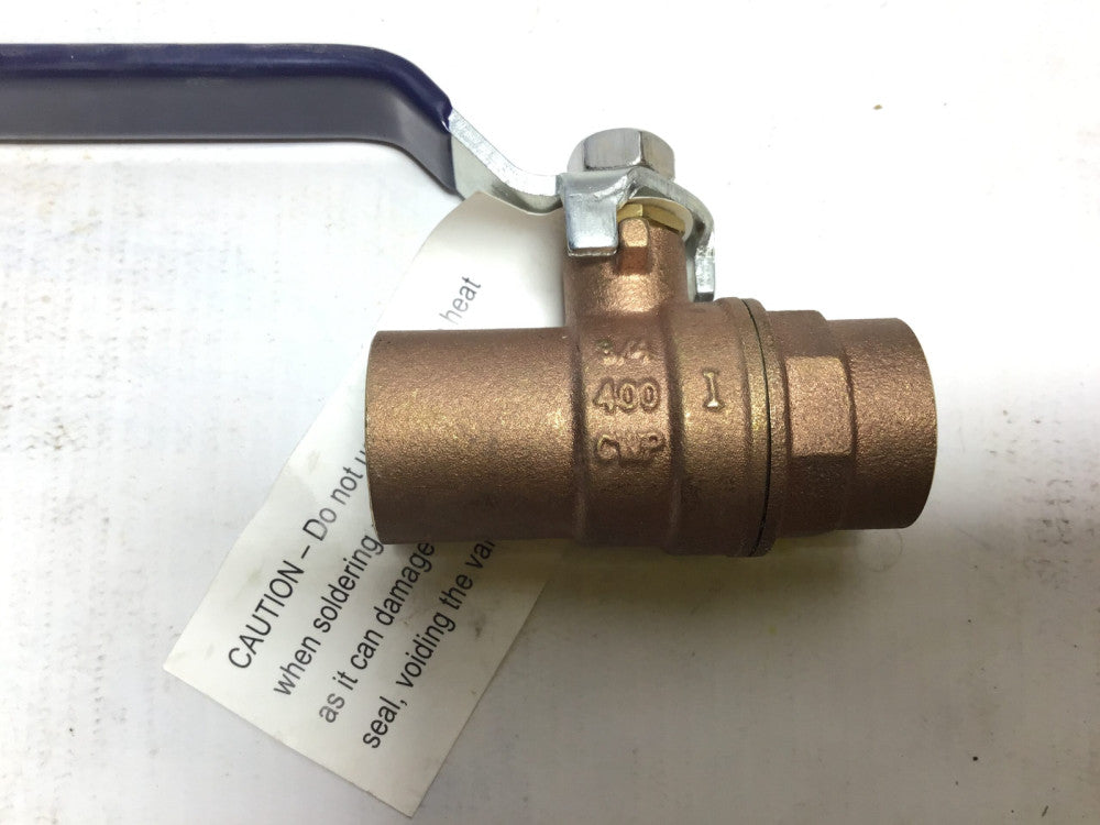 NIBCO S-580A 3/4" Solder Ball Valve FBB Conventional Port (12pcs/bx)