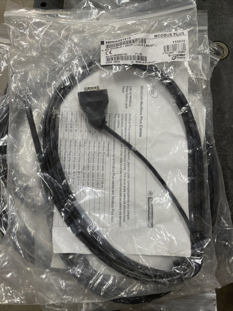 1) New! Schneider 990NAD21810 Modbus Plus