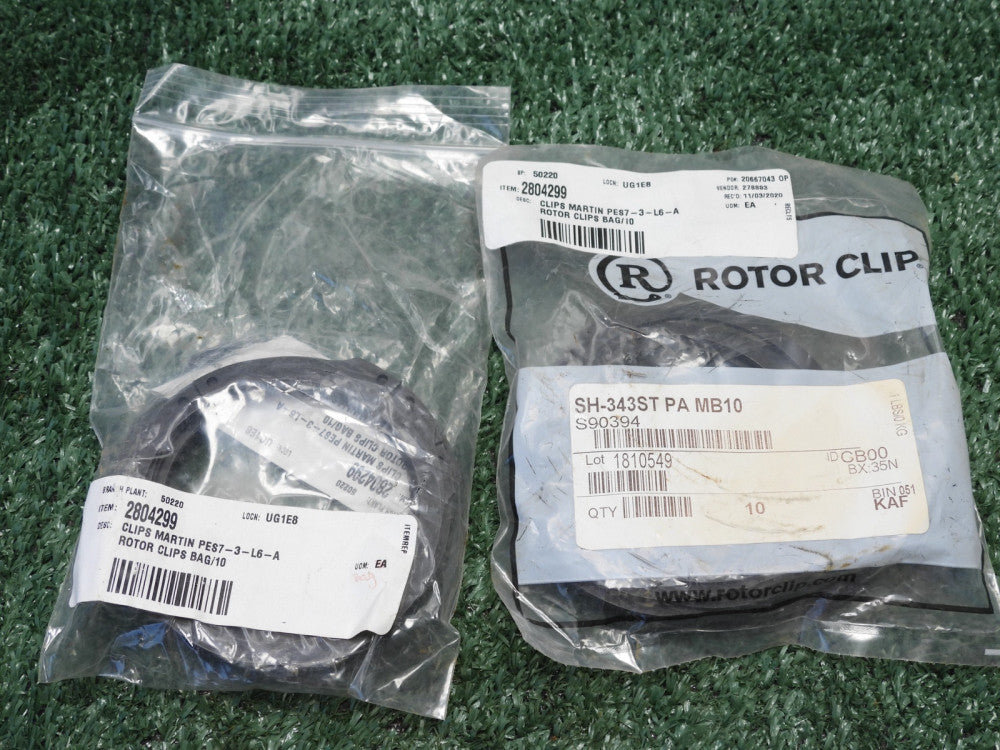 (Lot of 20) Rotor Clips SH-343ST PA MB10 S90394 External Snap Ring 3-7/16" x0.09