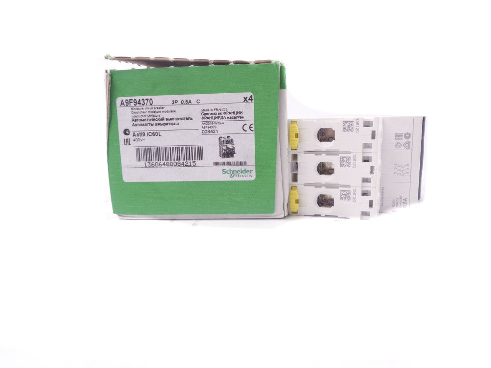 SCHNEIDER ELECTRIC A9F94370 5A 400V (PKG OF 4) NSMP
