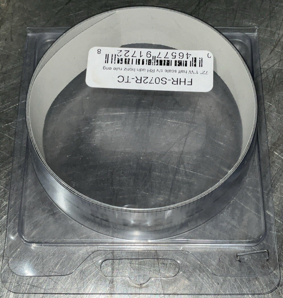 Oregon Rule FHR-S072R-TC Ruler Adhesive Backed 1/2 Scale Zero To 72 Scale 36” L