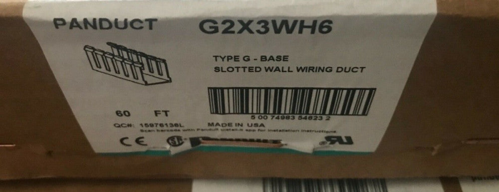 PANDUIT G2X3WH6 / G2X3WH6  60' FOOT