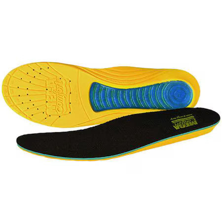 Megacomfort Ms Insole,Women 5 To 7,Yllw/Bl/Blk,Pr