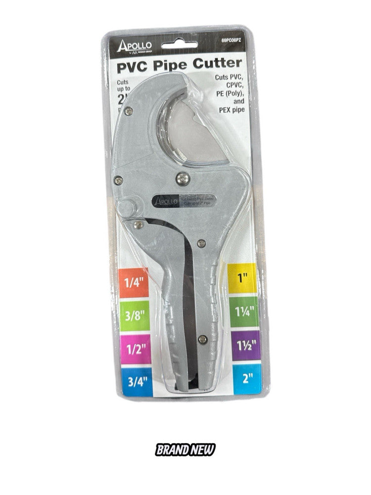 Apollo Ratcheting PVC Pipe Cutter 3/8" to 2" Tubing Cutting Tool Heavy Duty 
