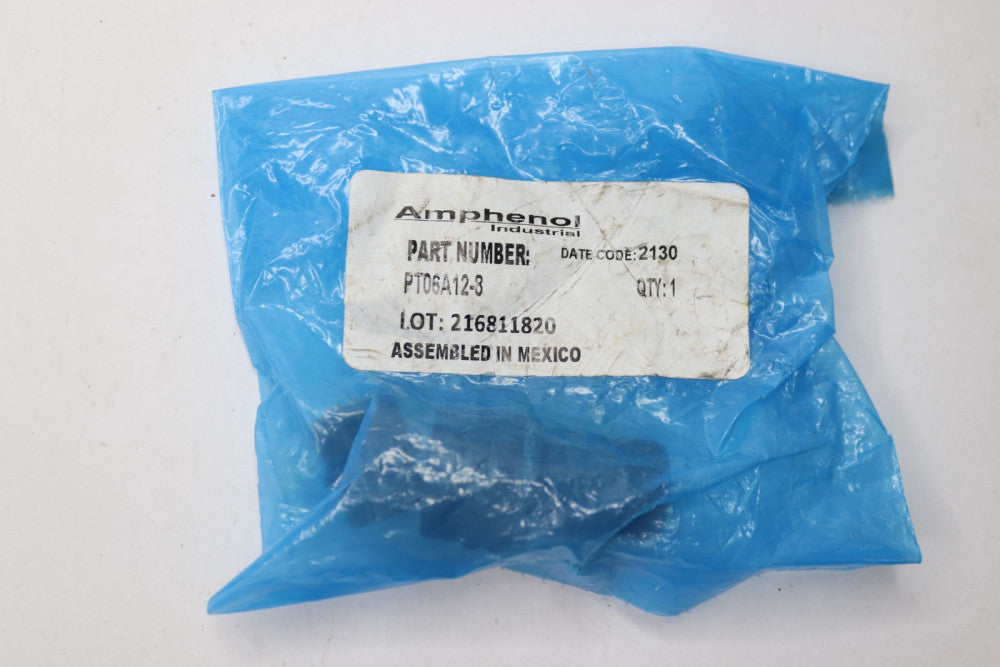 Amphenol Industrial Circular MIL Spec Connector 8P Size 12 Straight Pin Plug