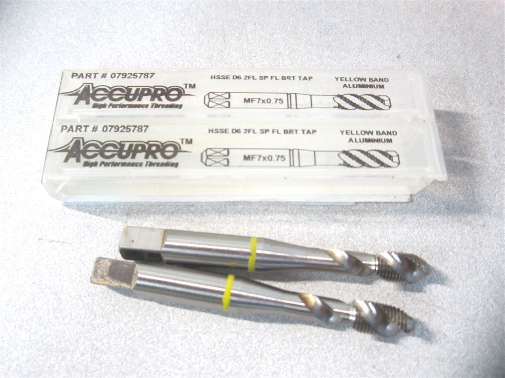 (7925787) 1/2" x 1-3/8" x 3" x 6" OAL HSS 2Fl Spiral Flute Tap - Lot of 2 