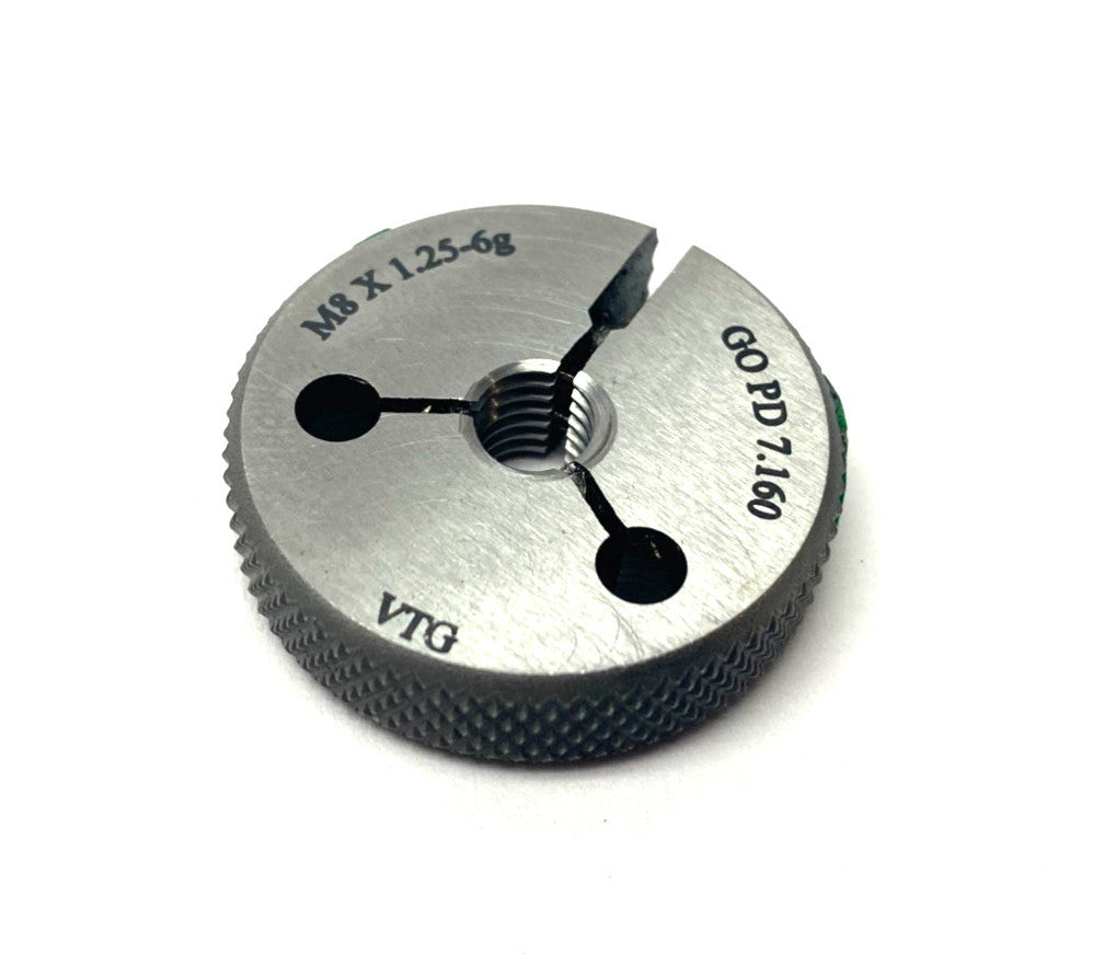 Vermont Gage 362120510 TRG M8 x 1.25-6G GO PD 7.160