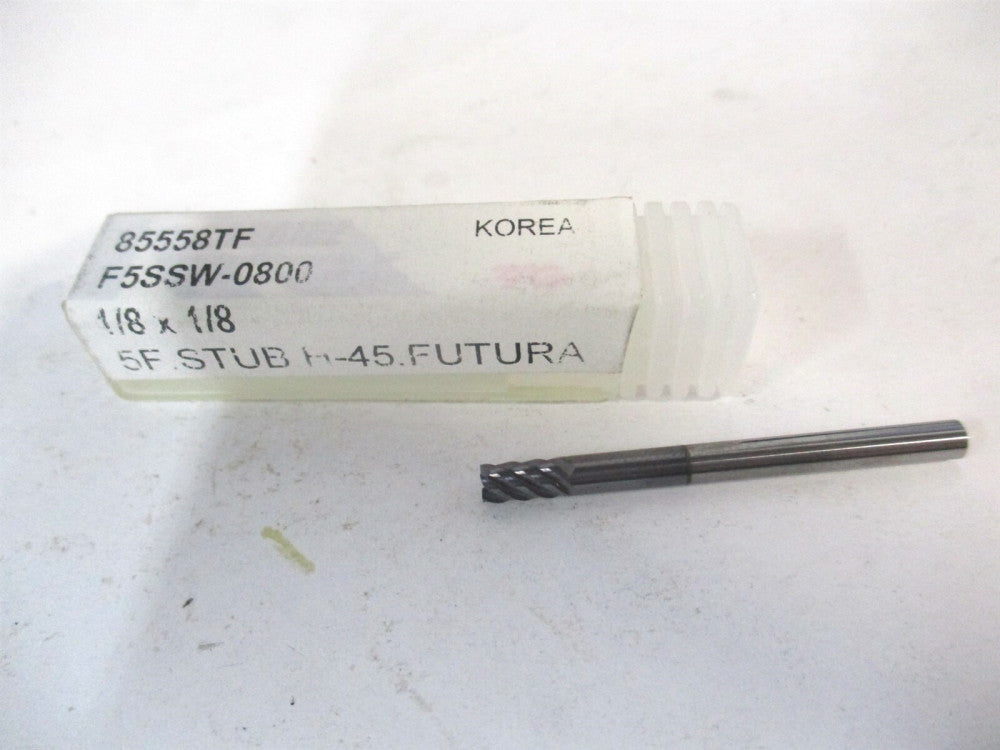 YG-1 (85558) 1/8" x 1/4" x 1/8" x 1-1/2" OAL 5-Flute RH Square End Mill