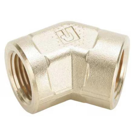 Parker 1201P-8-8 45 Degrees Forged Elbow Brass Dryseal Pipe Fitting, 1/2 In