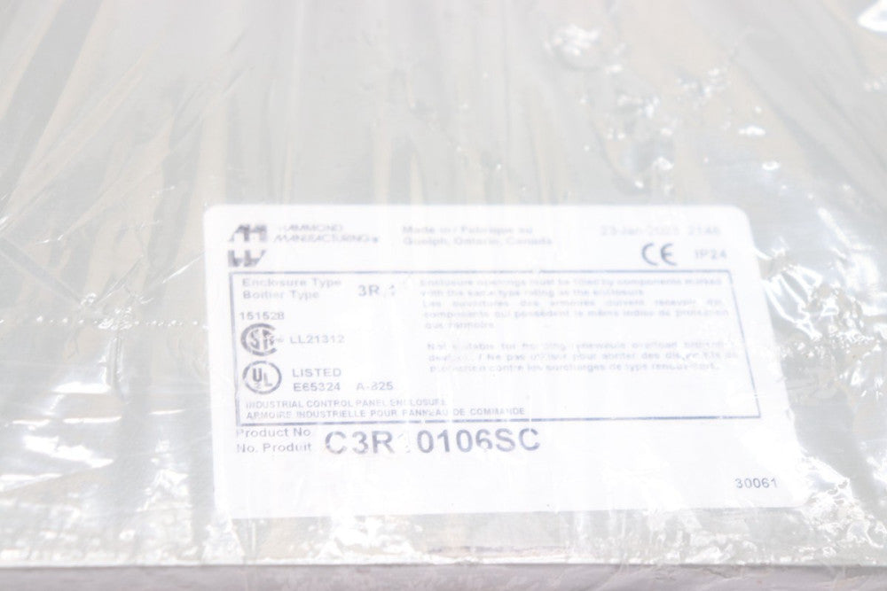 Hammond Enclosure 10" x 10" x 6" CR3R10106SC - Lid Only