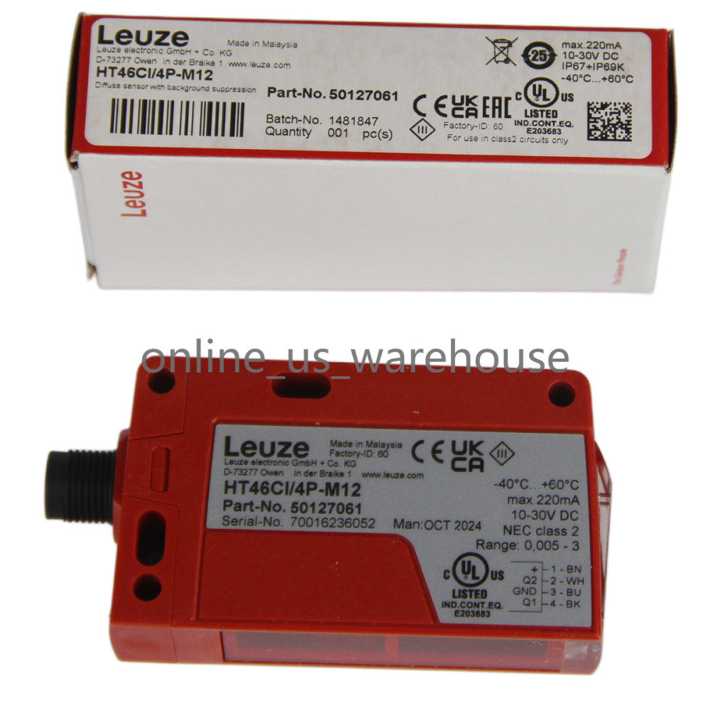 One Brand New LEUZE HT46CI/4P-M12 50127061 Sensor Switch