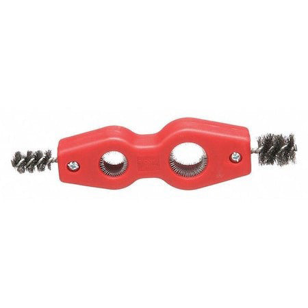 Ridgid 34142 Fitting Brush, 7 1/2 In L Handle, 1-1/4 In L Brush, Silver,