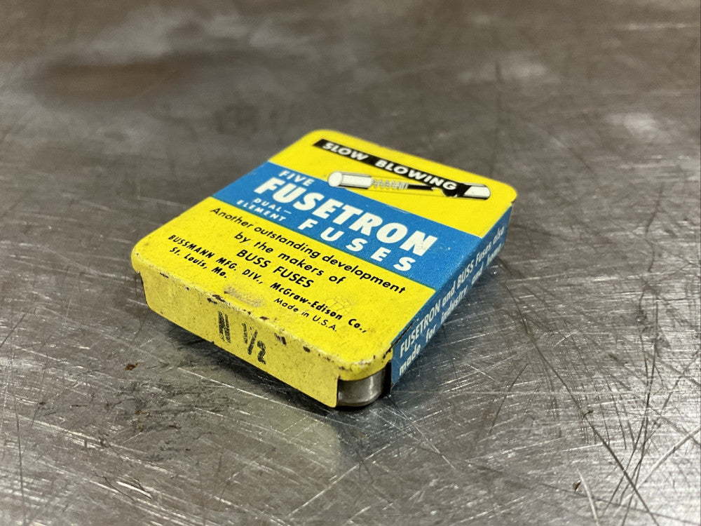 PACK OF 4 FUSETRON N 1/2 FUSES Nos Surplus