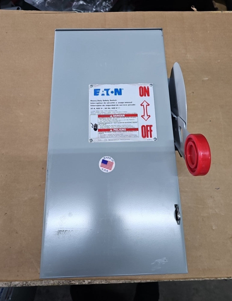 EATON DH261FRK HEAVY DUTY SAFETY SWITCH 30A 600V 2P FUSIBLE NEMA 3R