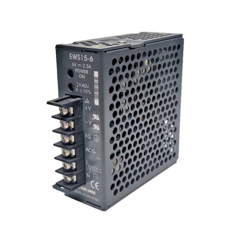 TDK-LAMBDA POWER SUPPLY EWS15-6 15-WATT 1-OUTPUT 85-265 VAC-INPUT 6V-OUTPUT