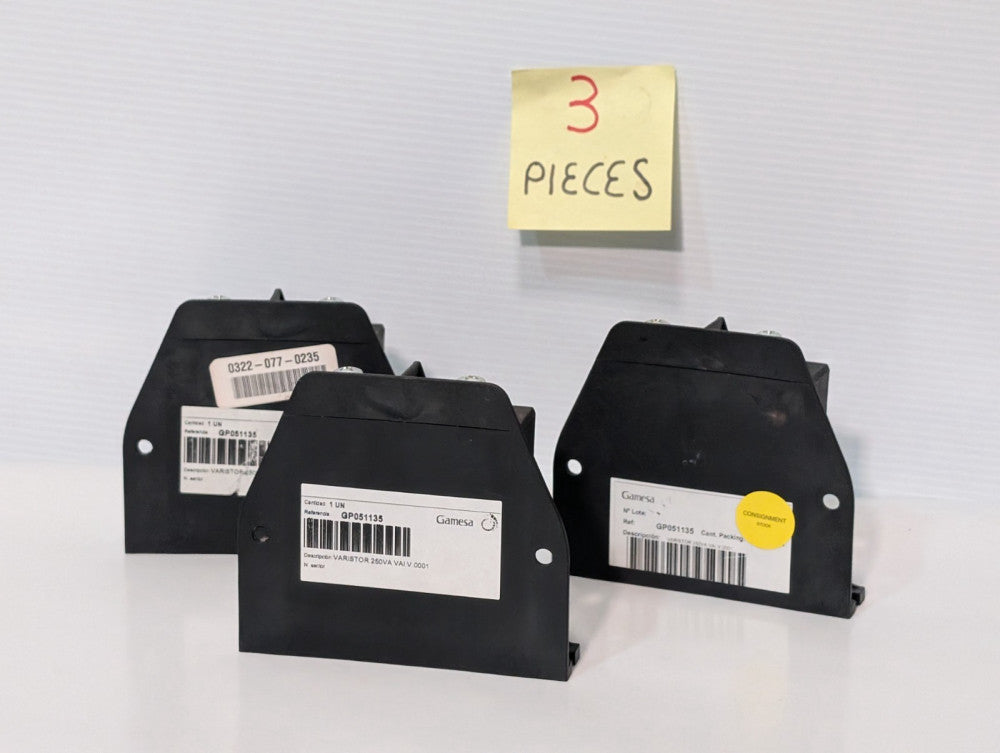 Lot of 3 Gamesa GP051135 Varistor, 250va, VAI.V.0001, Surge Protection,V25180E