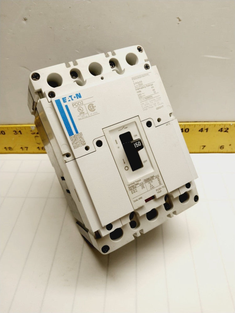 NEW EATON 150 AMP CIRCUIT BREAKER 240 VAC / 250 VDC 3 POLE  PDD23G0150TFFL