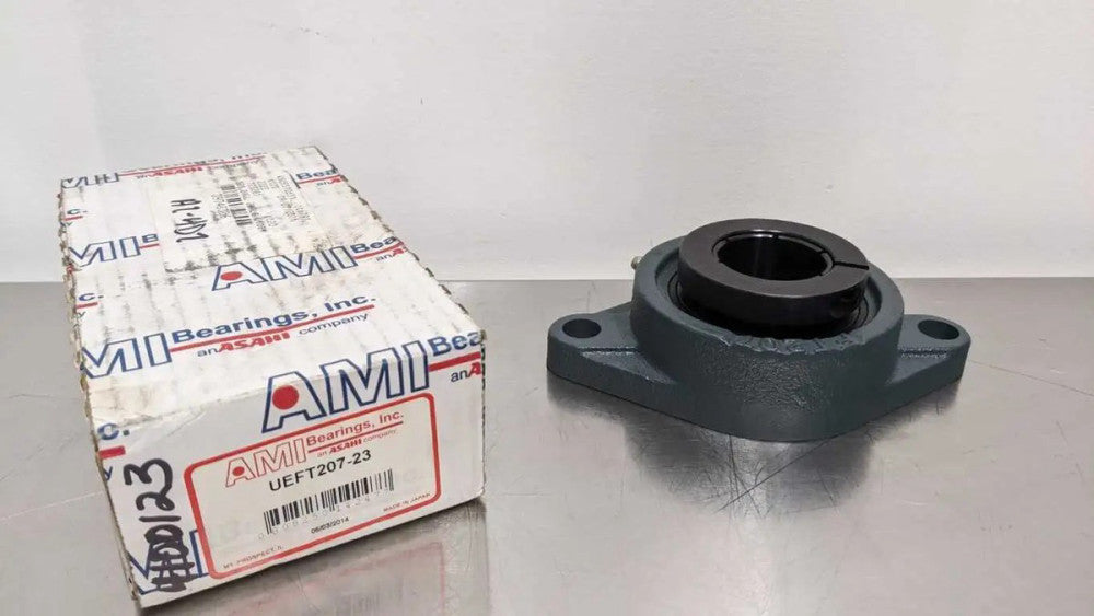 AMI Bearings UEFT207-23 2 Bolt Flange Mount Bearing Accu-Loc Locking Flange Unit