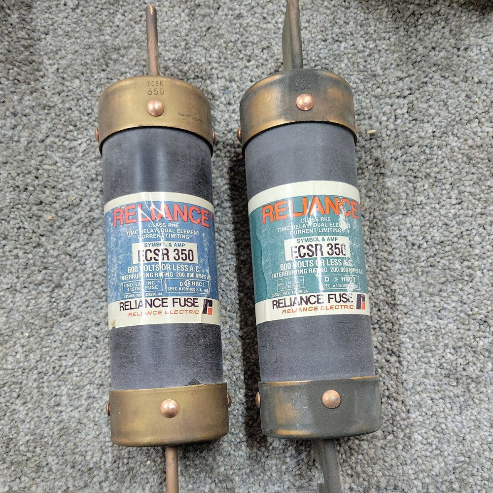 1 Reliance ECSR 350 Time Delay Dual Element Current Limiting Fuse 