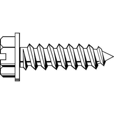 Zoro Select Smhwi0-802500Sl-100P Sheet Metal Screw, #8 X 2-1/2 In, Zinc-Plated