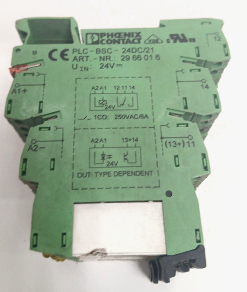 PHOENIX CONTACT 2961105 PLUG IN MINIATURE POWER RELAY INPUT VOLTS 240 V DC