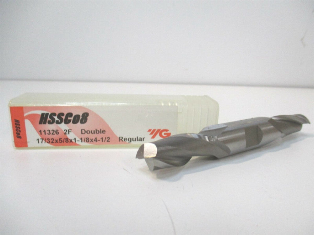 YG-1 (11326) 17/32" x 1-1/8" x 5/8" 4-1/2" OAL HSS RH Finishing Square End Mill