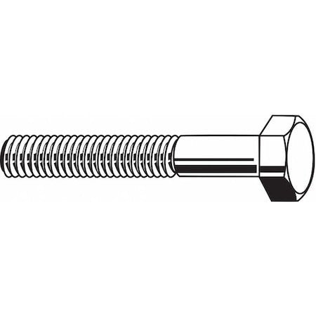Zoro Select N01200.031.0800 Grade 5, 5/16"-18 Hex Head Cap Screw, Zinc Plated