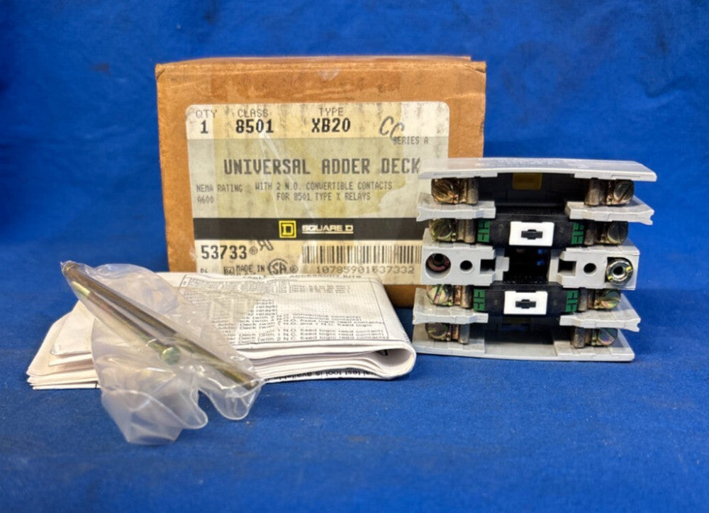 SQUARE D UNIVERSAL ADDER DECK 8501XB20 SERIES A