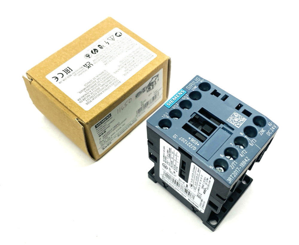 Siemens 3RT2017-1BB42 Sirius Power Contactor 3-Pole 12A 5.5kW 400V AC-3e/AC-3