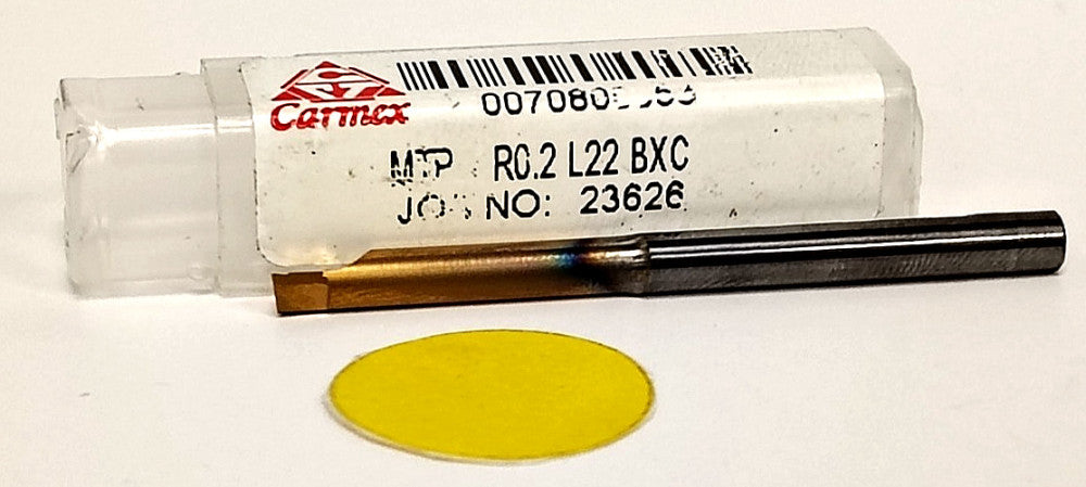 CARMEX COOLANT-FED BORING BAR 2" OAL MTR-4-R0.2-L22