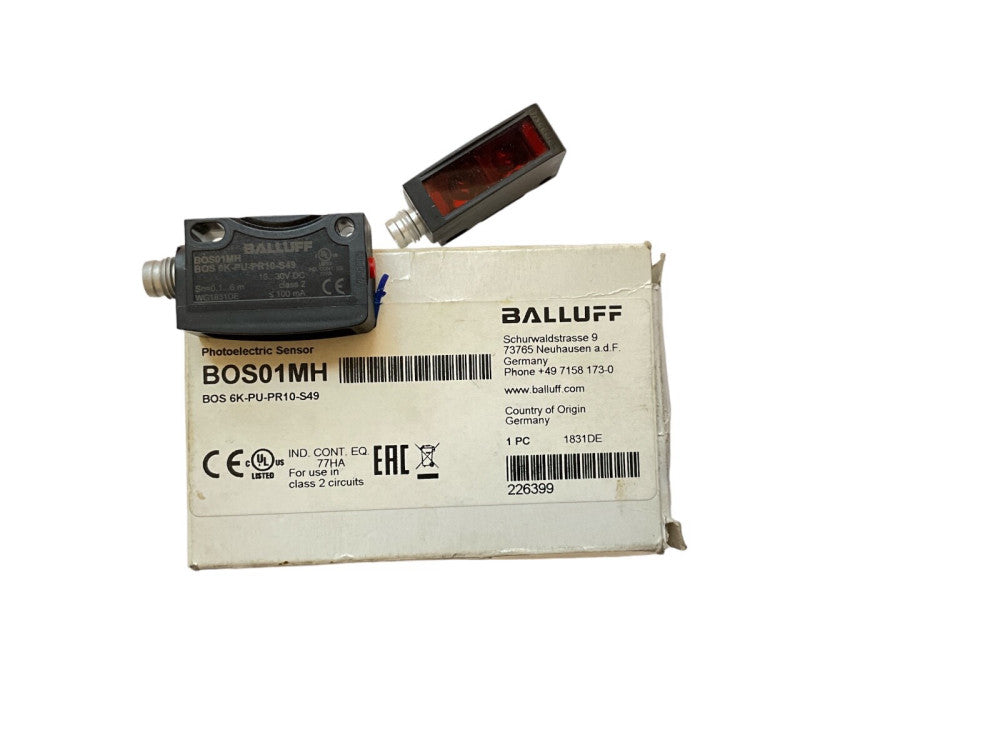 BALLUFF BOS01MH   BOS 6K-PU-PR10-S49, retroreflective sensor
