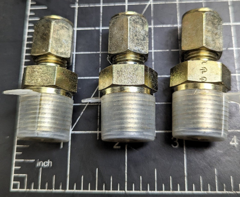 (3 Pack) Parker 6-8 FBU-S - Feurlok 24° Flareless Fitting 3/8" - 1/2" – 14 [B7BC