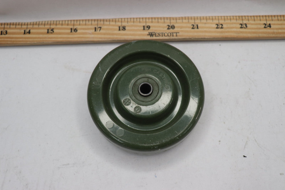 Heatmaster High Temp Wheel Green Epoxy 500 Lbs Capacity 5/16" Bore x 4" x 1 1/2"
