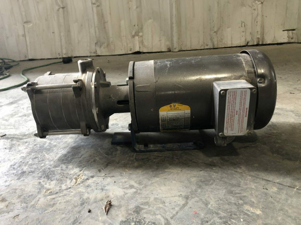2HP 3-Stage Centrifugal Pump 3450RPM 208-230/460V 3PH 4-1/4" Dia. SS Impeller