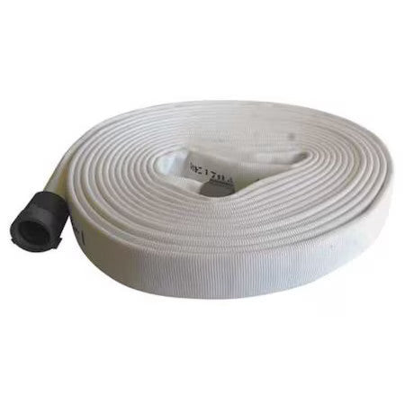 Kuriyama G51h25lnw100n Fire Hose,100 Ft. L,White,2-1/2" Dia.