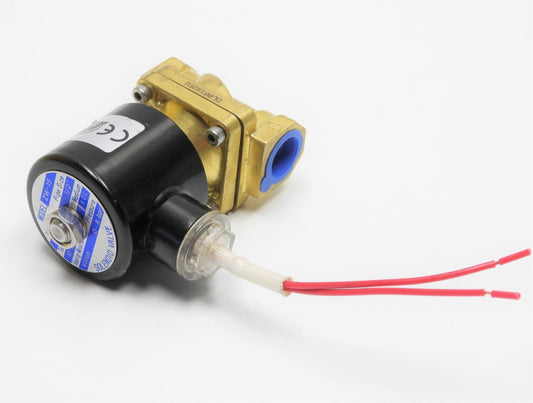 1/2" Brass Electric Solenoid Valve Brass 12v DC Viton -10° to -120°, 0-8 Bar WAO