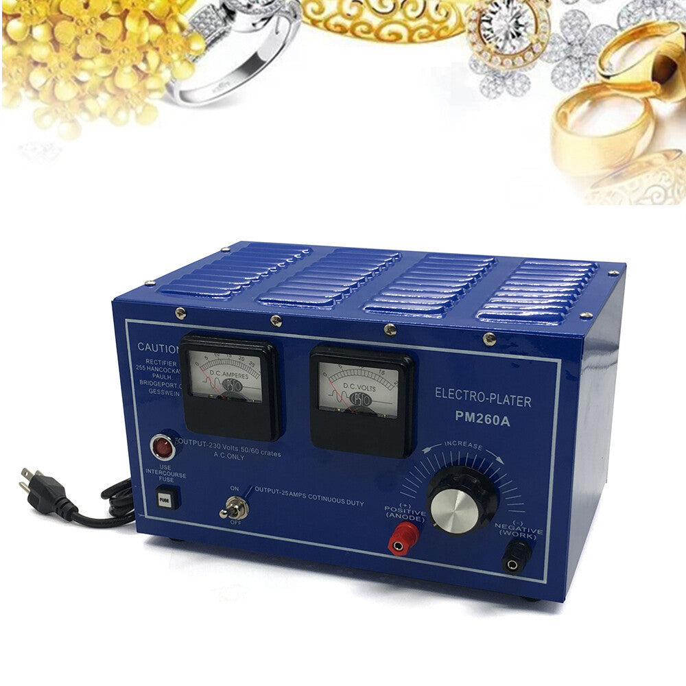 Platinum Silver Gold Plating Machine Jewelry Plater Electroplating Rectifier 30A