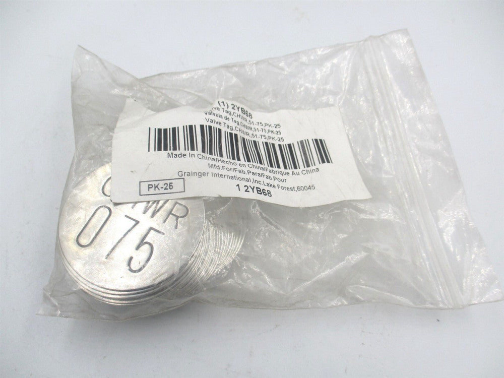 (2YB68) 1-1/2" Commander Helicopter Wing Reserve Numbered Tags - Pack of 25