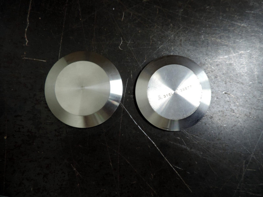 Fitting Sanitary Cover End Cap Stainless Steel 316L 39877 2"  Lot of 2