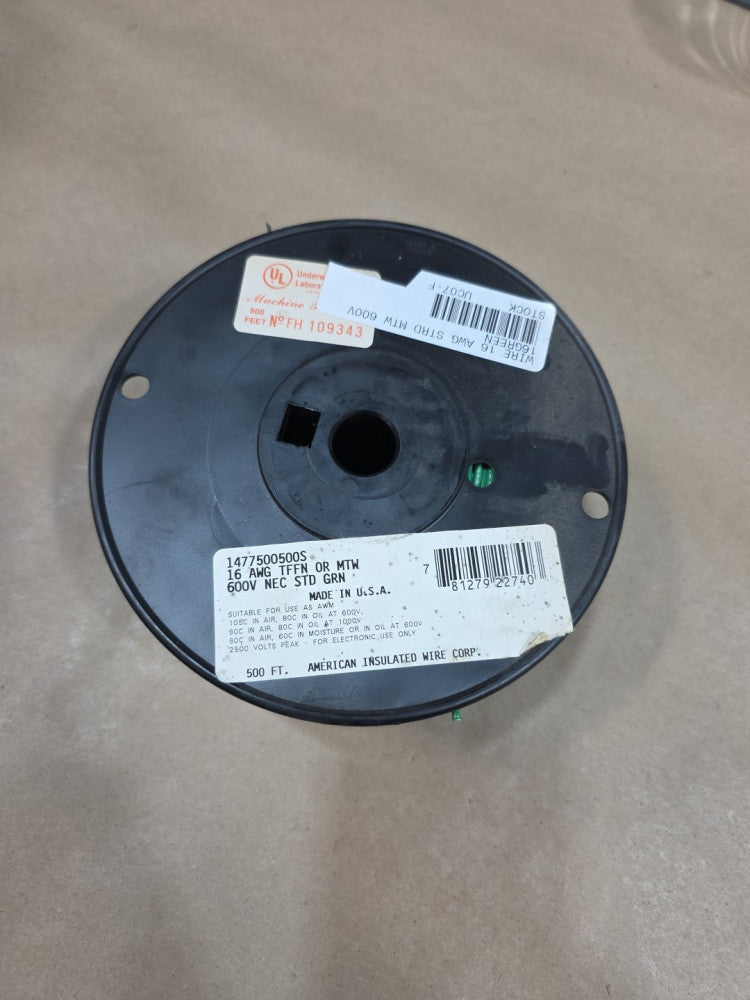 16 AWG 600V Green American Insulated Wire 1477500500S TFFN Or MTW