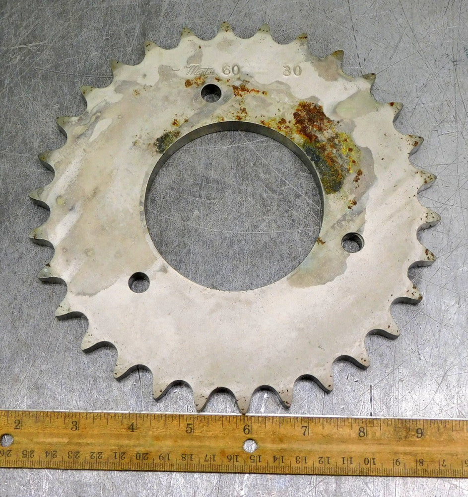 Martin 60A30 A-Plate Roller Chain Sprocket #60 30 Teeth 3-1/4" Bore