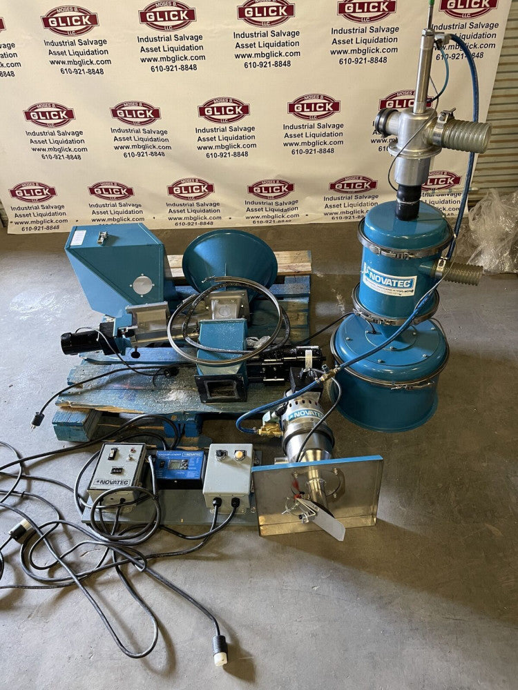 Novatec AF-1 Auger Color Feeder / Plastic Hopper w/ 2-1/2” Station Valve
