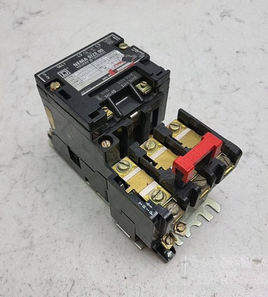 Square D 8536-SA0-12 Nema Size 00 Motor Starter Form S Series B B10.2 Relay