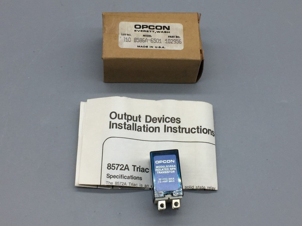 OPCON 8586A-6501 OUTPUT MODULE TRANSISTOR  30VDC 