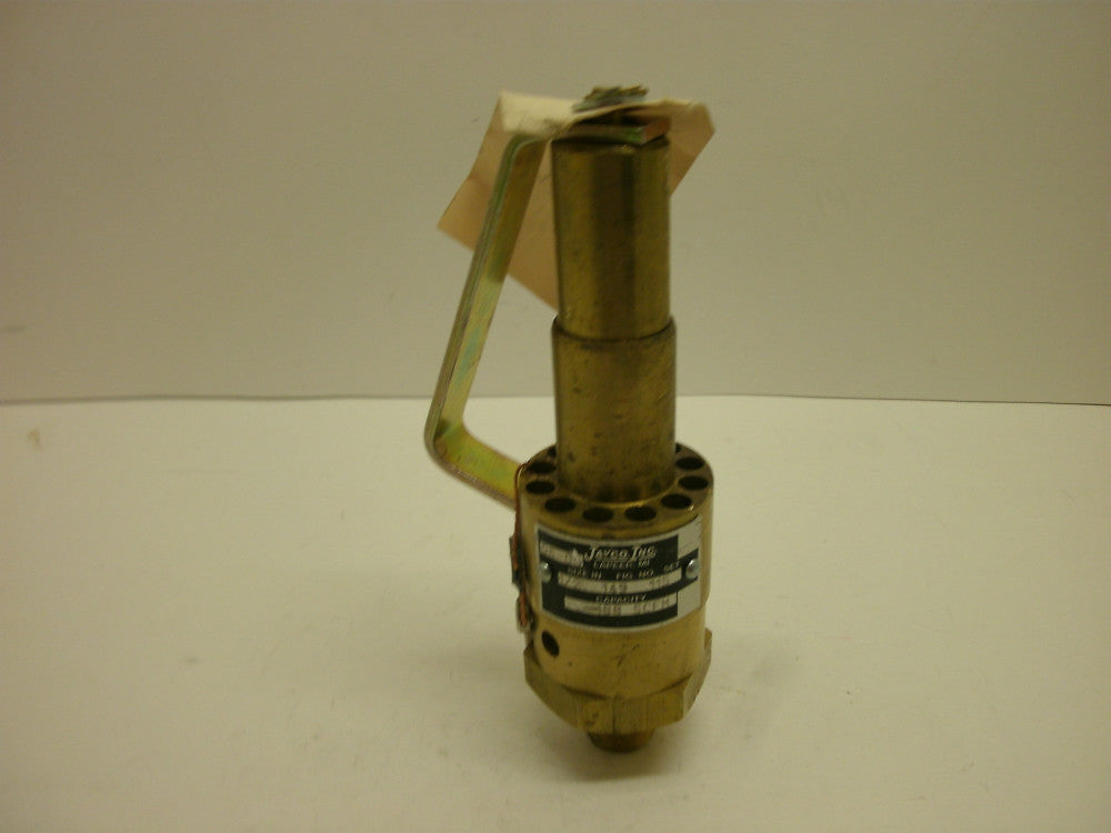 JAYCO 149 RELIEF VALVE 1/2" MNPT 188 SCFM SET 115 S/N 134859 NEW NO BOX