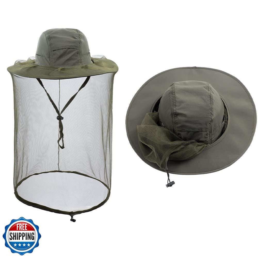 Head net hat Beekeeping Beekeeper bee Veil hat Hunting Netting mesh Hood Cap 